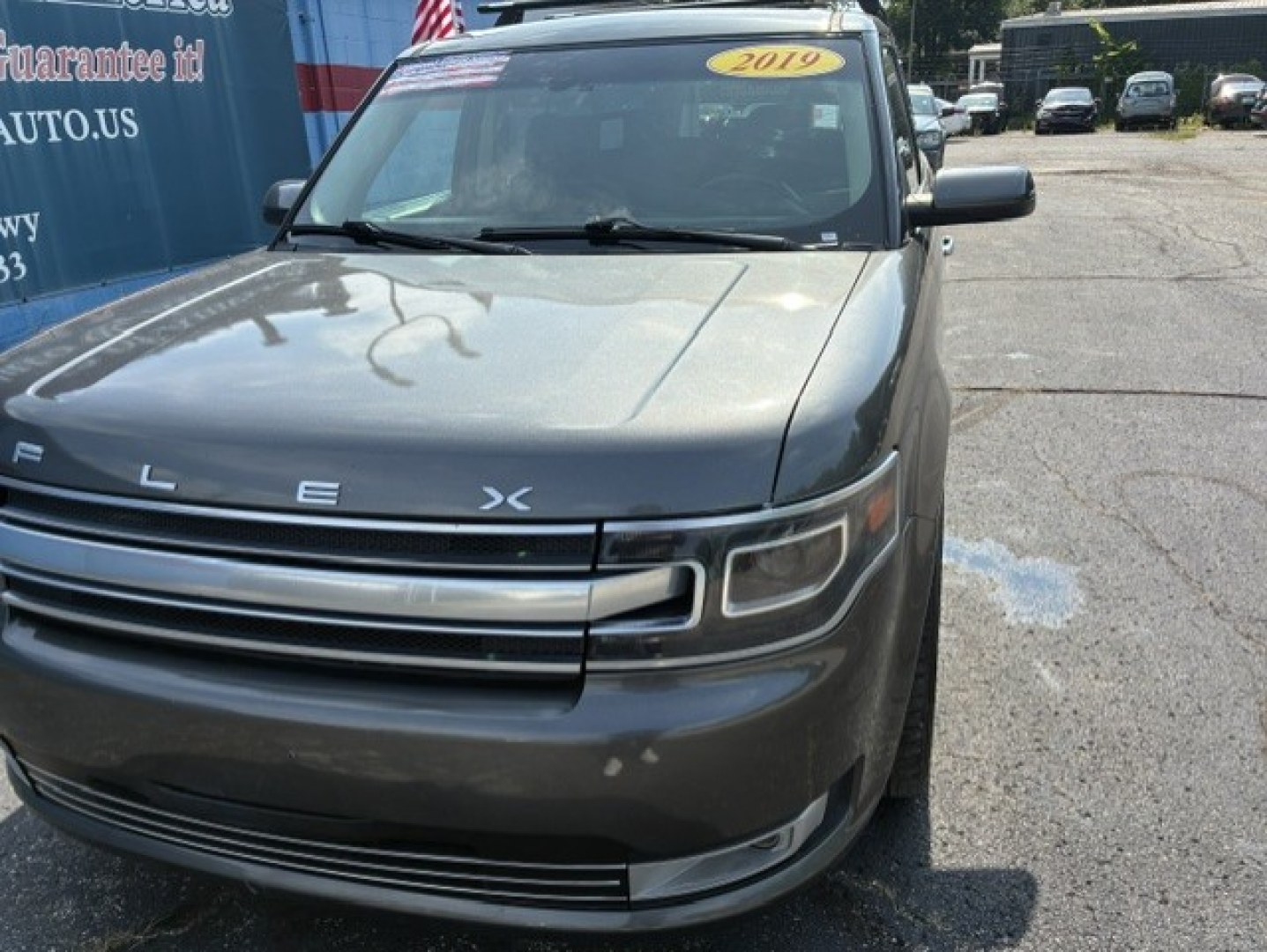 2019 Gray Ford Flex (2FMHK6D85KB) with an V6, EcoBoost, Twin Turbo, 3.5 Liter engine, Automatic, 6-Spd w/SelectShift transmission, located at 2105 Dixie Hwy, Louisville, KY, 40210, (502) 772-3333, 38.220932, -85.795441- Photo#1