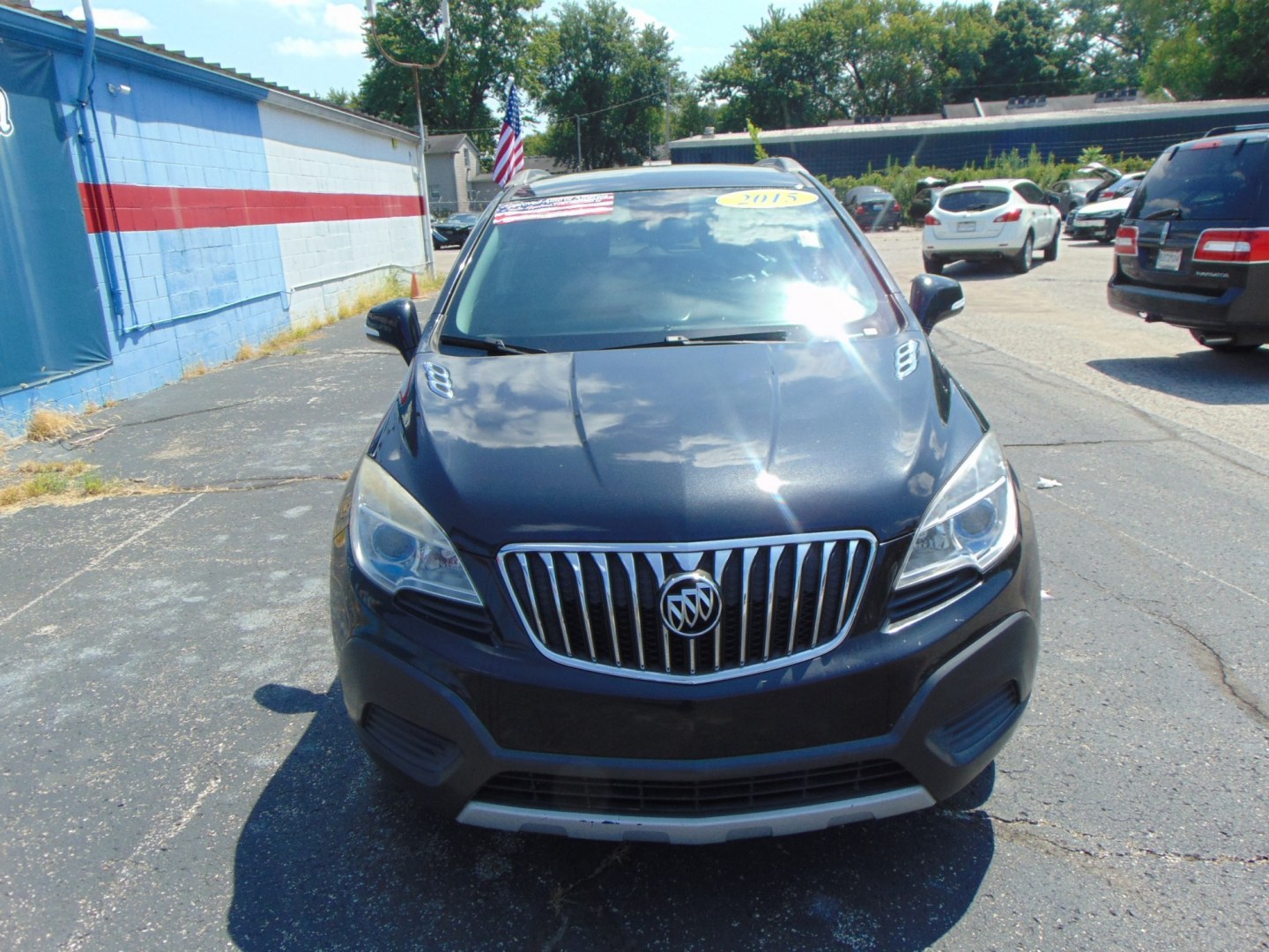 2015 Black Buick Encore (KL4CJESB4FB) with an 4-Cyl, ECOTEC, 1.4T engine, Automatic, 6-Spd w/Overdrive transmission, located at 2105 Dixie Hwy, Louisville, KY, 40210, (502) 772-3333, 38.220932, -85.795441- Photo#1