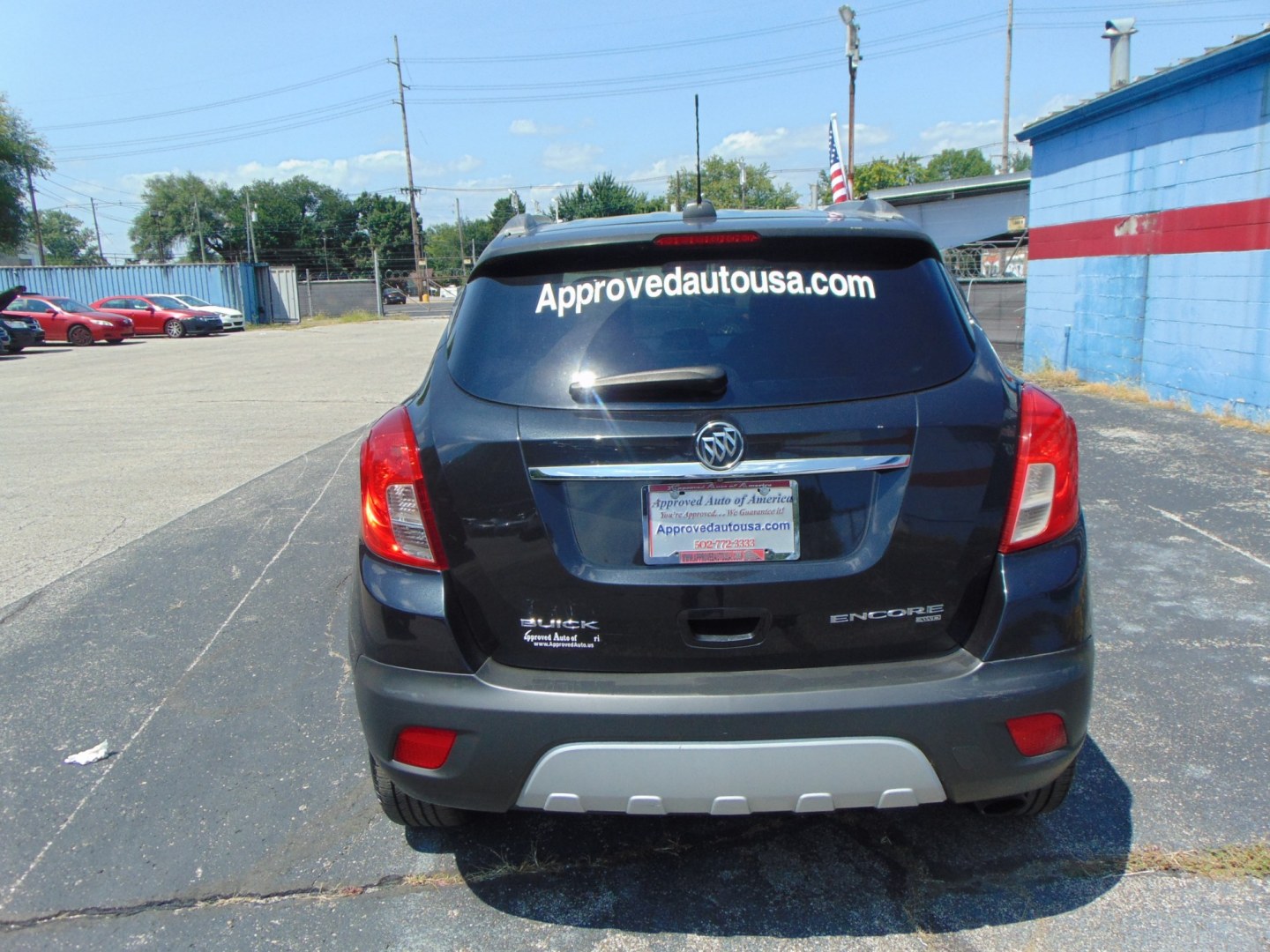 2015 Black Buick Encore (KL4CJESB4FB) with an 4-Cyl, ECOTEC, 1.4T engine, Automatic, 6-Spd w/Overdrive transmission, located at 2105 Dixie Hwy, Louisville, KY, 40210, (502) 772-3333, 38.220932, -85.795441- Photo#3