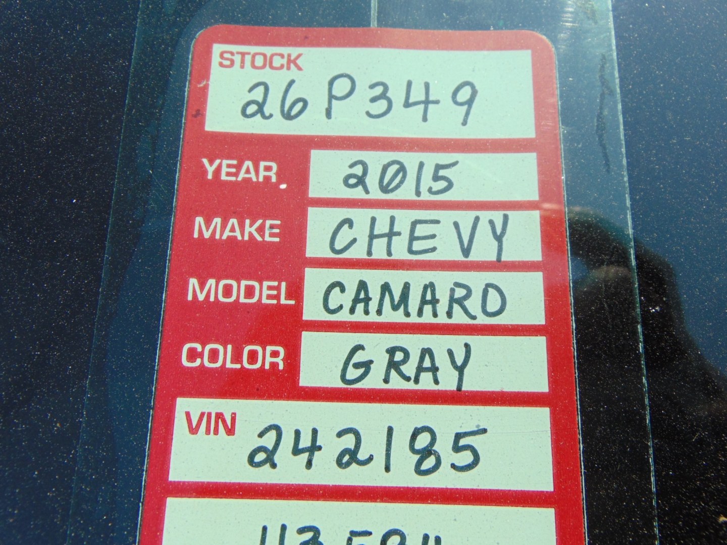 2015 Gray Chevrolet Camaro (2G1FF1E36F9) with an V6, 3.6 Liter engine, Auto, 6-Spd w/TAPshift transmission, located at 2105 Dixie Hwy, Louisville, KY, 40210, (502) 772-3333, 38.220932, -85.795441- Photo#8