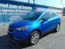2017 Blue Buick Encore (KL4CJASB4HB) with an 4-Cyl, ECOTEC, 1.4T engine, Auto, 6-Spd OD ShftCtrl transmission, located at 2105 Dixie Hwy, Louisville, KY, 40210, (502) 772-3333, 38.220932, -85.795441- Photo#1